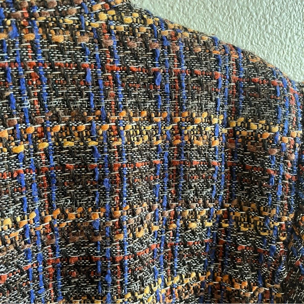 Jessica London Multicolor Tweed Blazer with Fringe - Picture 9 of 13